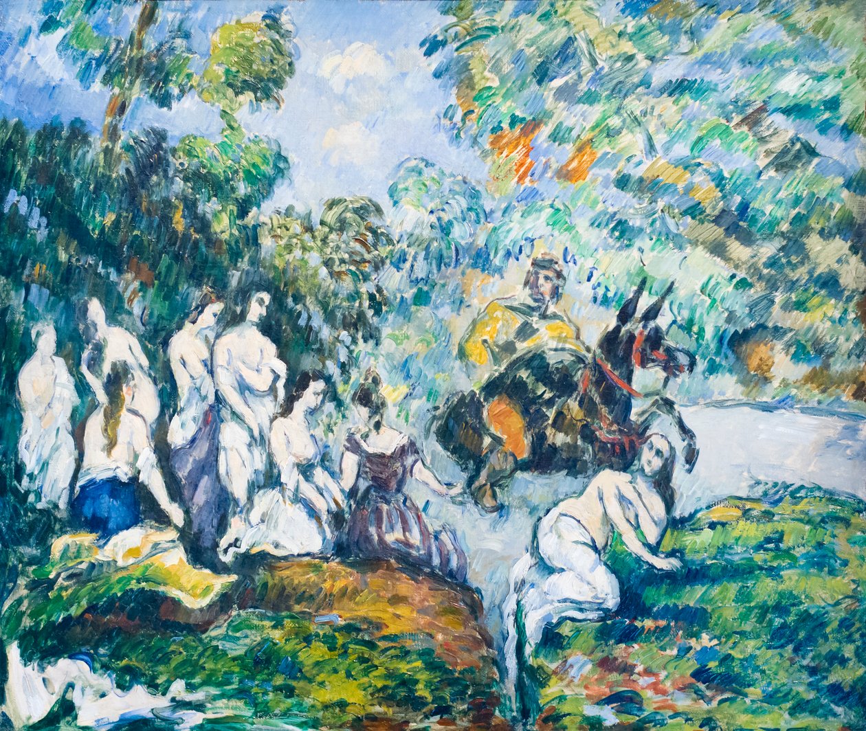 Legendarna scena lub Sancho w wodzie, ok. 1878 (olej na płótnie) autorstwa Paul Cézanne