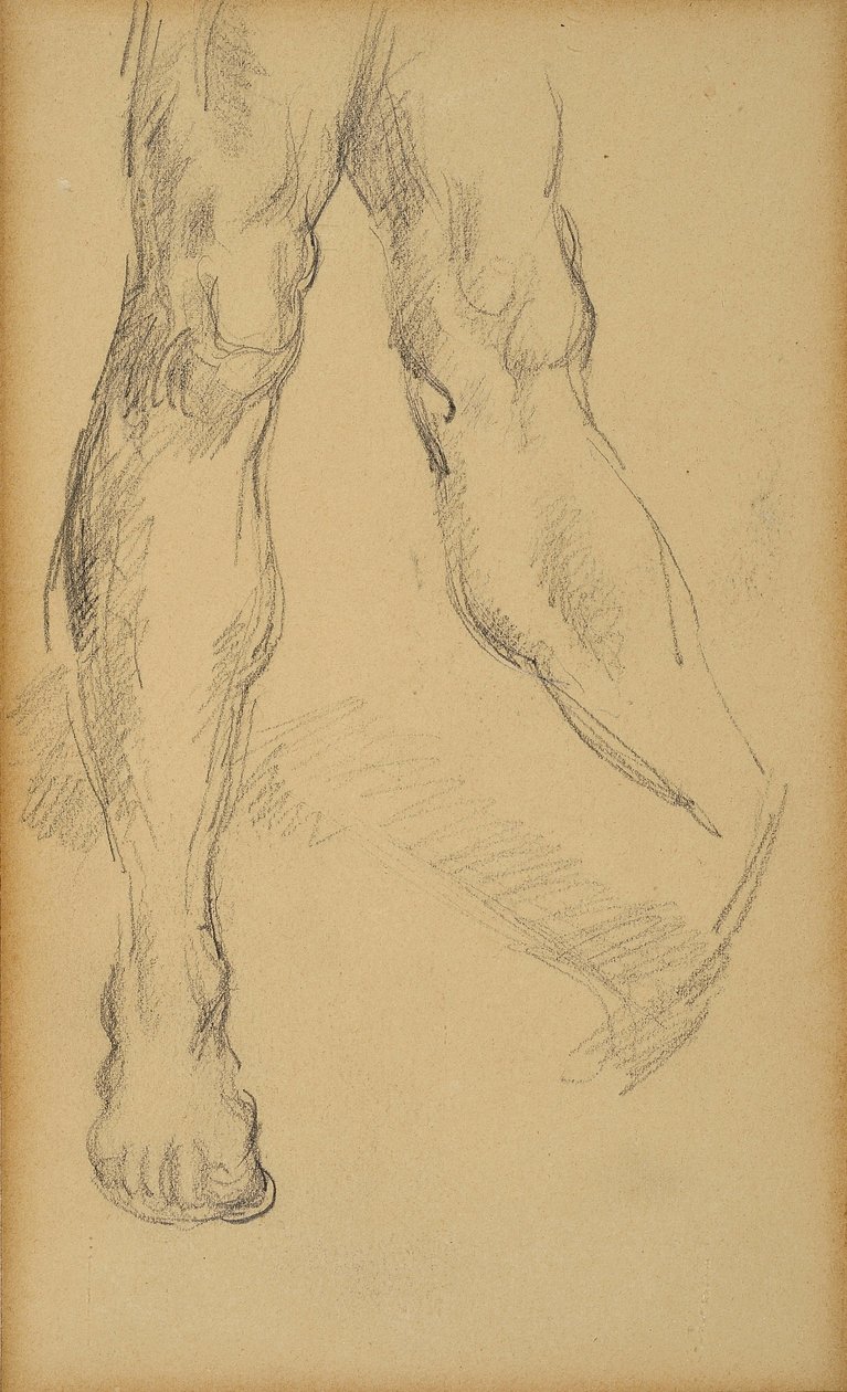 Badanie nóg. Rysunek Paula Cezanne