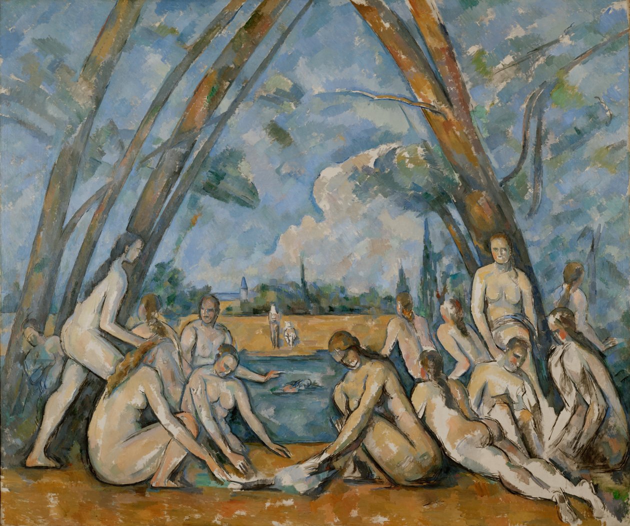 „Wielkie kąpiące się kobiety” autorstwa Paul Cézanne