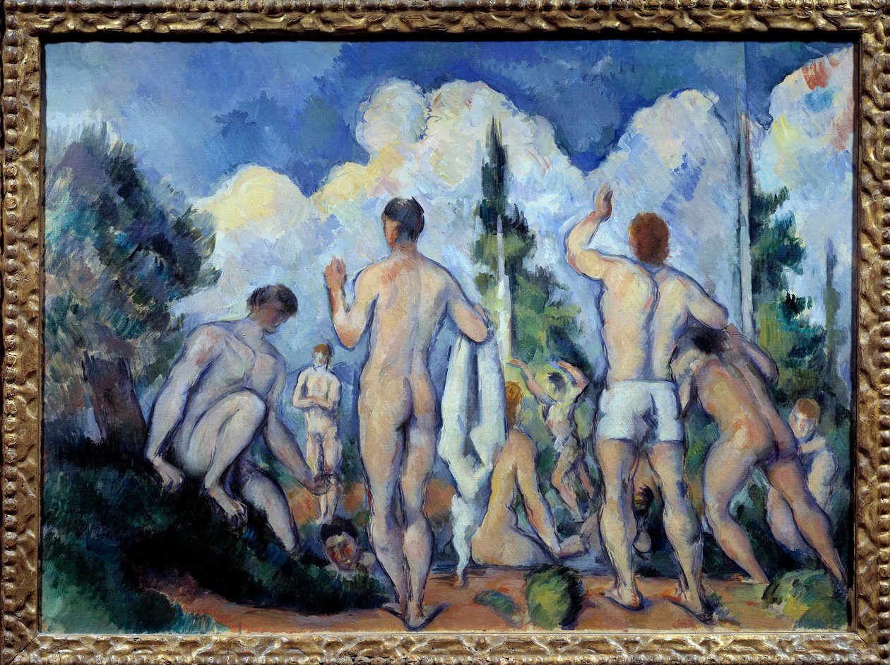 Les bathers Obraz Paula Cezanne