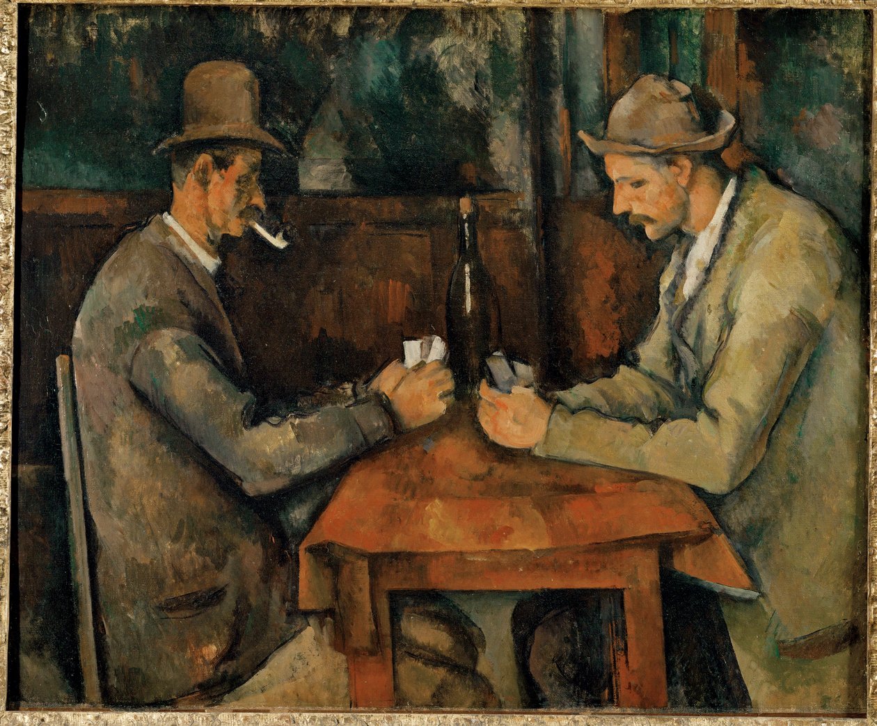 Gracze w karty ... (olej na płótnie) autorstwa Paul Cézanne