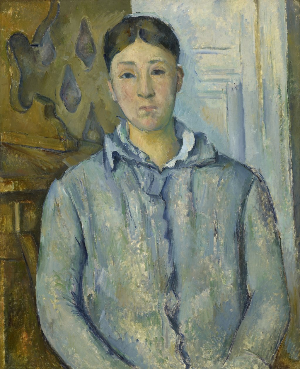 Madame Cezanne w kolorze niebieskim autorstwa Paul Cézanne
