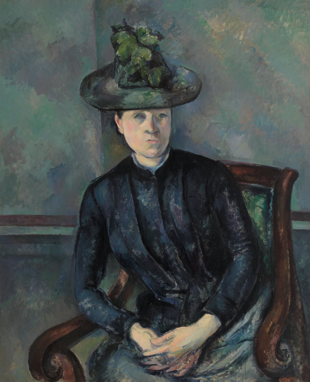 Madame Cezanne w zielonym kapeluszu autorstwa Paul Cézanne