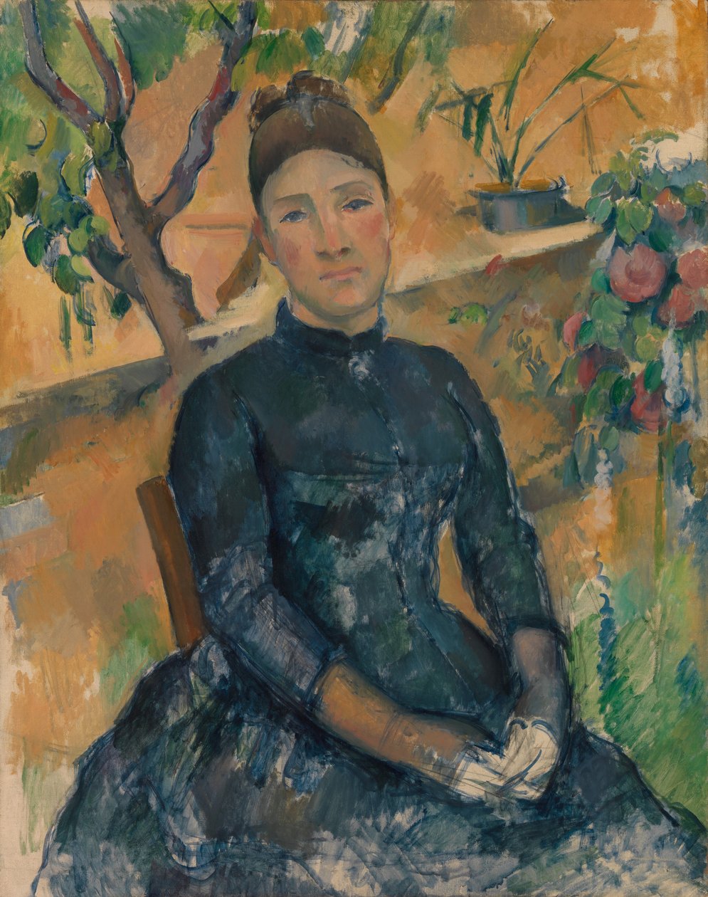Madame Cézanne, Hortense Fiquet 1850-1922, w Konserwatorium autorstwa Paul Cézanne