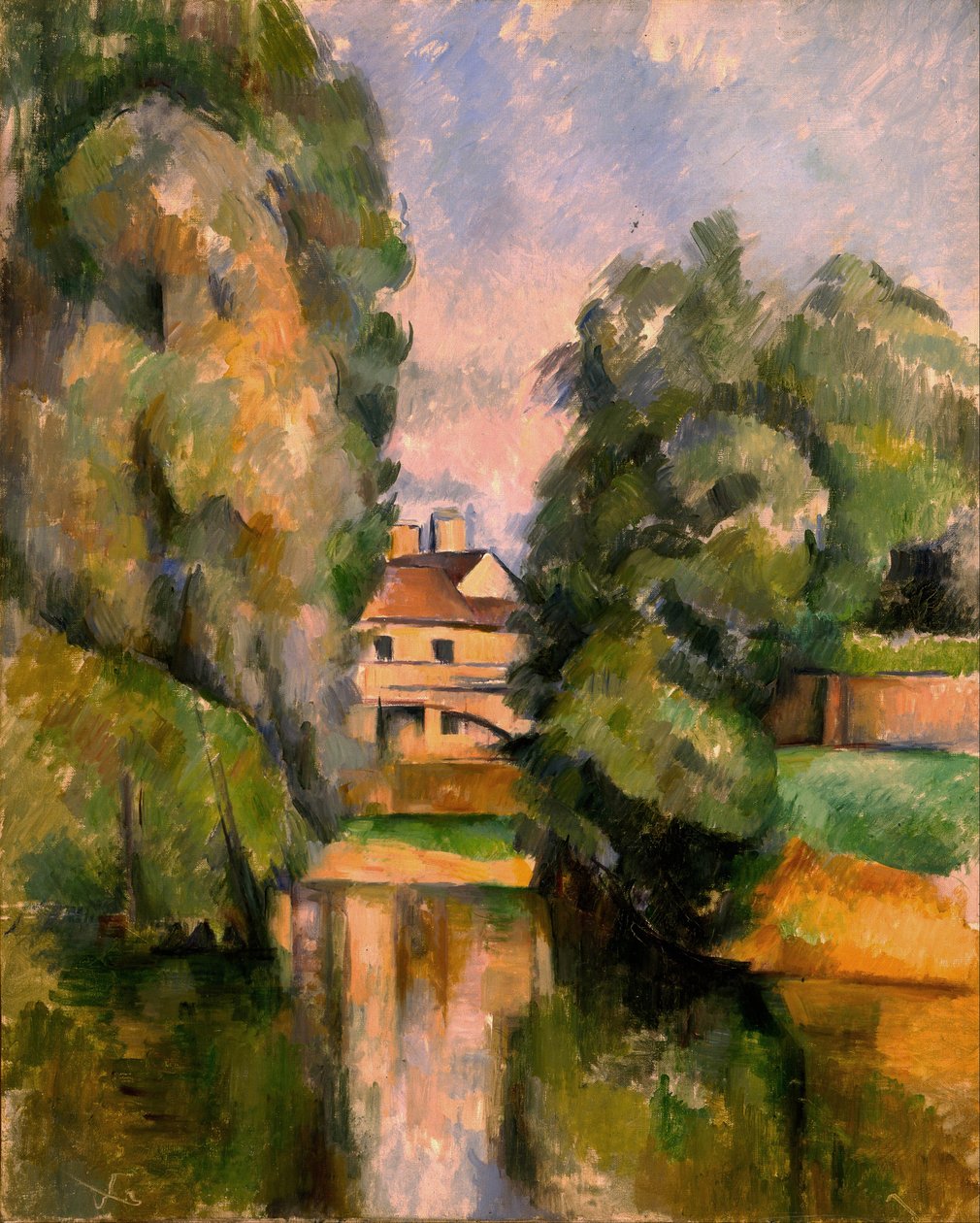 Maison pres du fleuve - Dom nad rzeką, autorstwa Cezanne