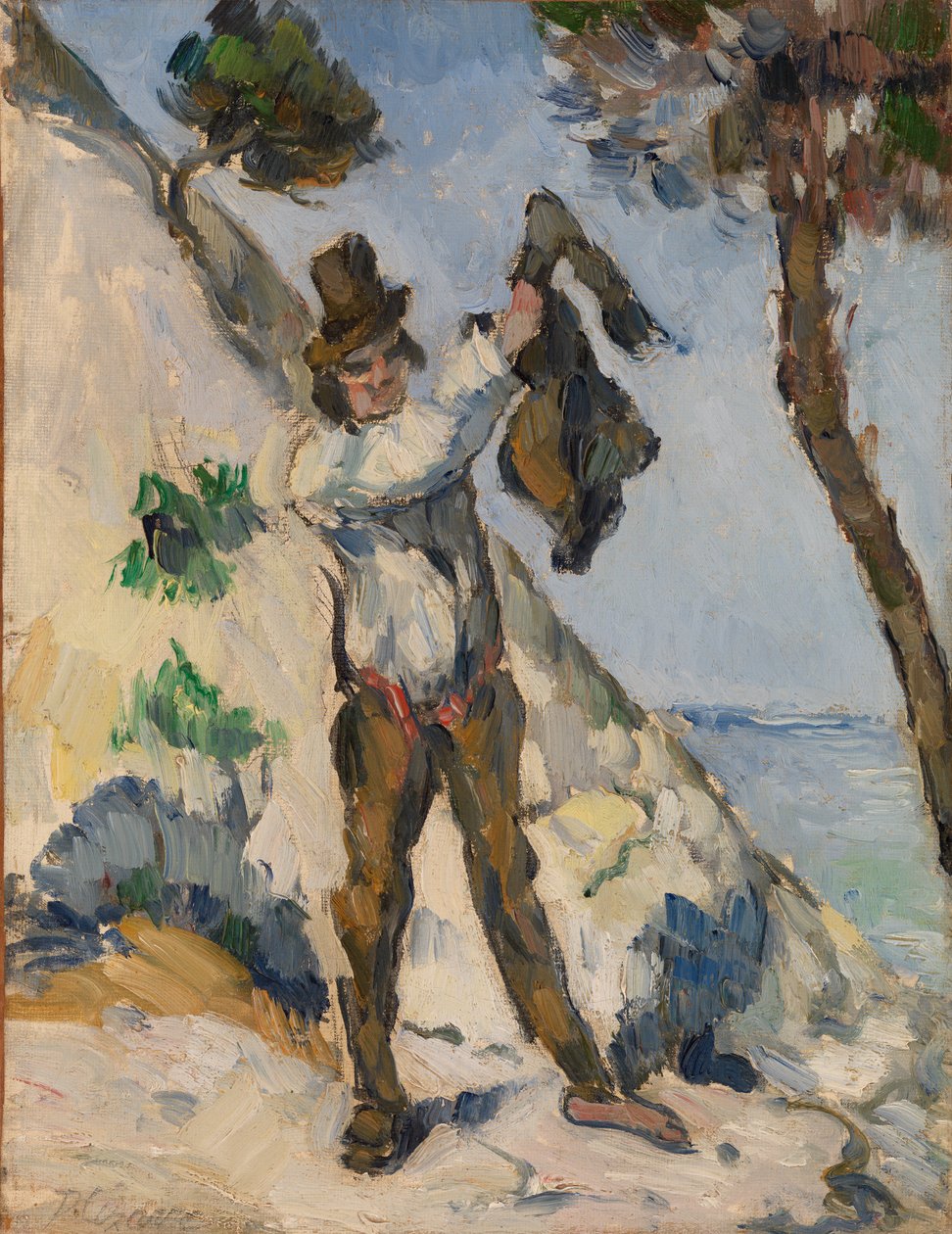 Mężczyzna w kurtce autorstwa Paul Cézanne