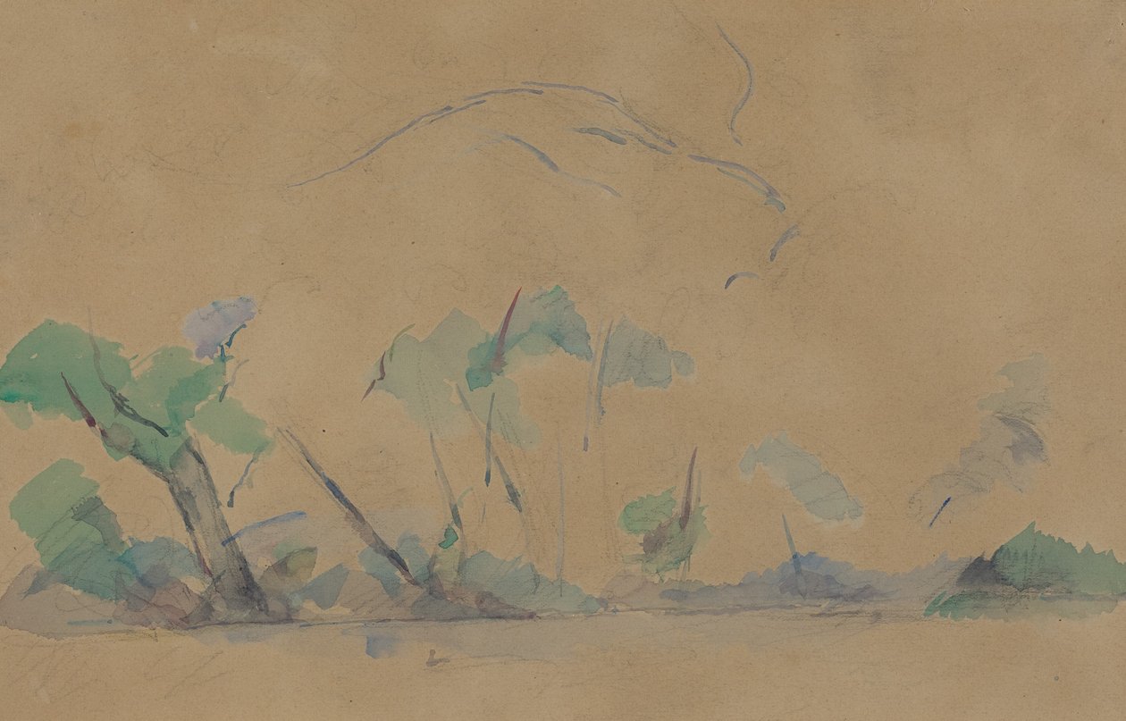 Mont Sainte-Victoire [awers] autorstwa Paul Cézanne