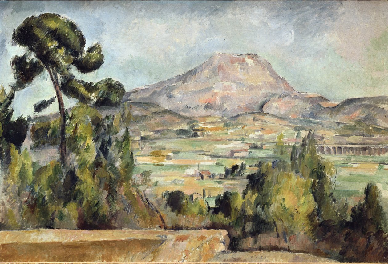 Góra Sainte-Victoire - Olej na płótnie autorstwa Paul Cézanne