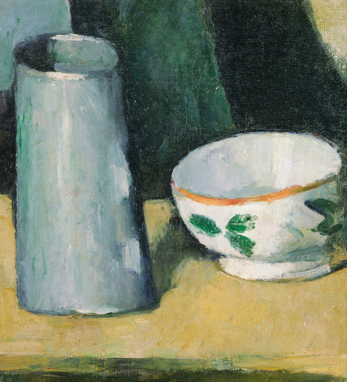 "Martwa natura miski i dzbanka na mleko" (miska i dzbanek na mleko) Obraz Paula Cezanne