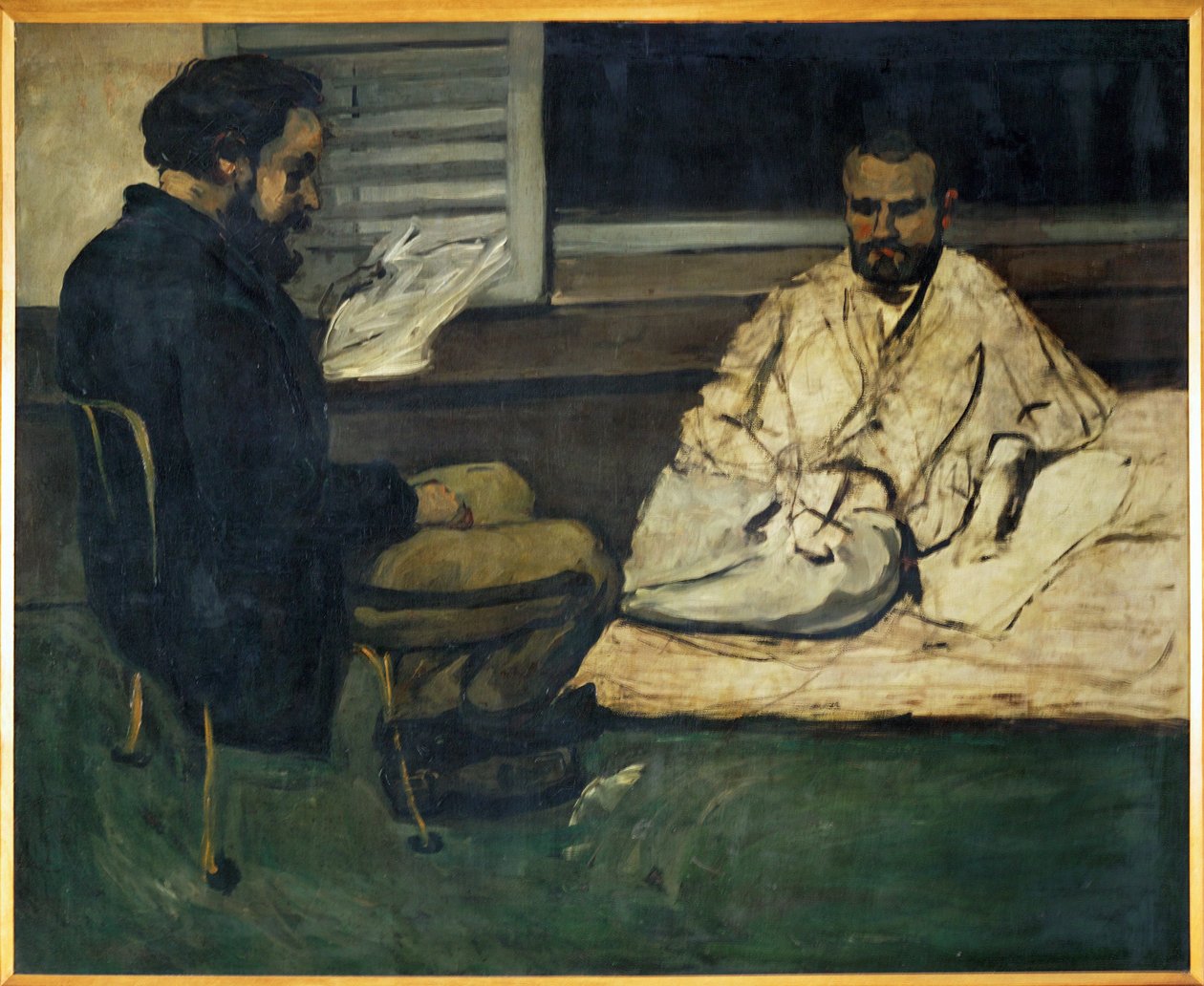 Paul Alexis lisant a Emile Zola (olej na płótnie) autorstwa Paul Cezanne