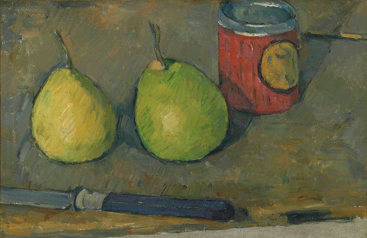 Gruszki i nóż autorstwa Paul Cézanne