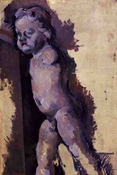 Odlew gipsowy Putto, ok. 1894-95 (olej na płótnie) autorstwa Paul Cézanne