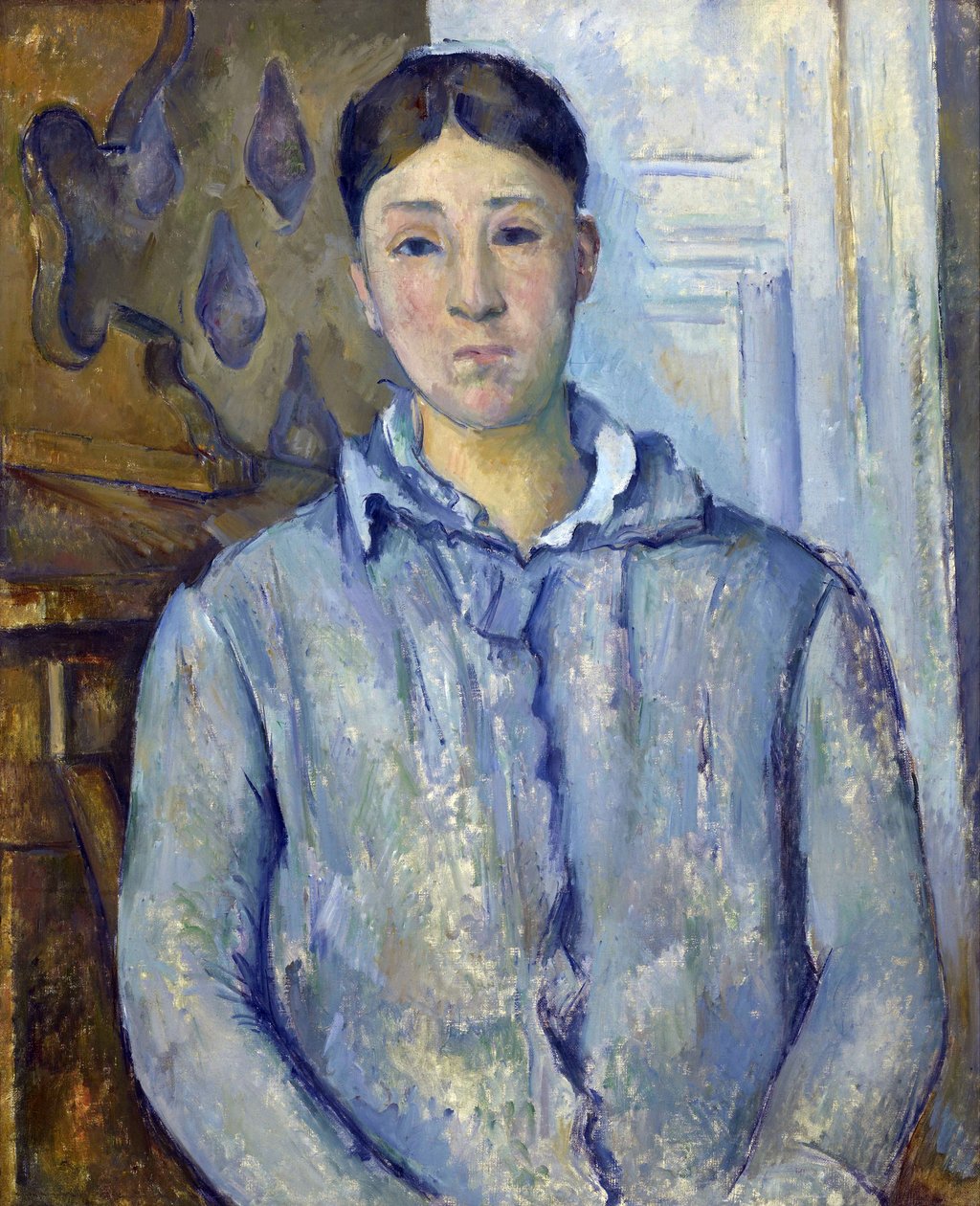 „„Portret Madame Cezanne w kolorze niebieskim”” 1888-1890. Hortense Cezanne (1850-1922), żona artysty Malarstwo Paula Cezanne