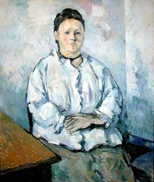 Portret Madame Cezanne, ok. 1880-85 (olej na płótnie) autorstwa Paul Cézanne