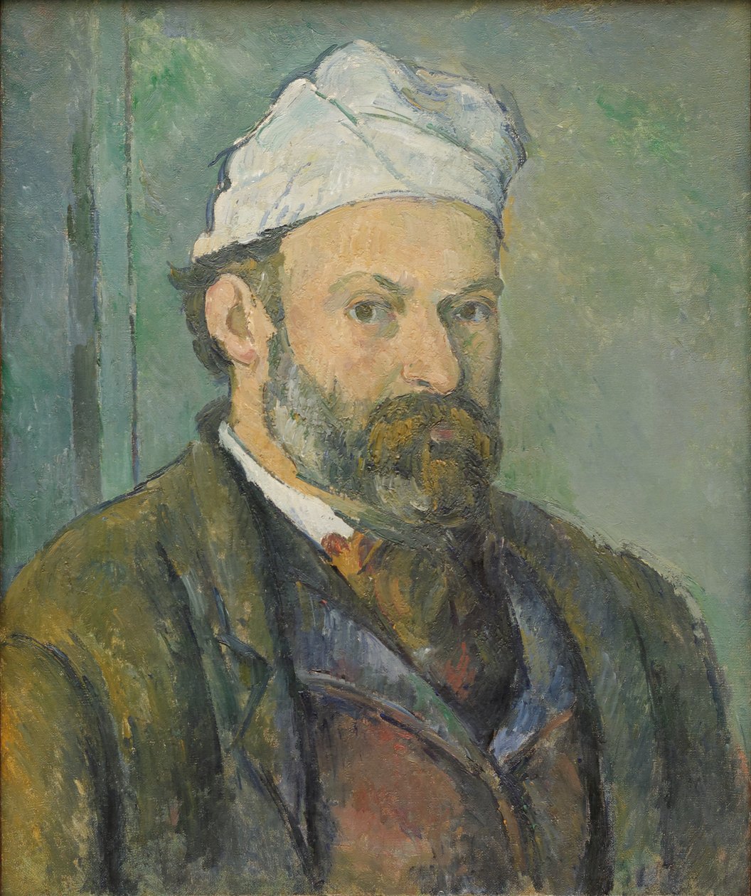 Portret artysty w białej czapce autorstwa Paul Cézanne