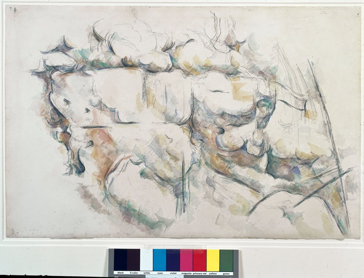 Skały do ​​Chateau Noir (Chateau-Noir). Obraz Paula Cezanne
