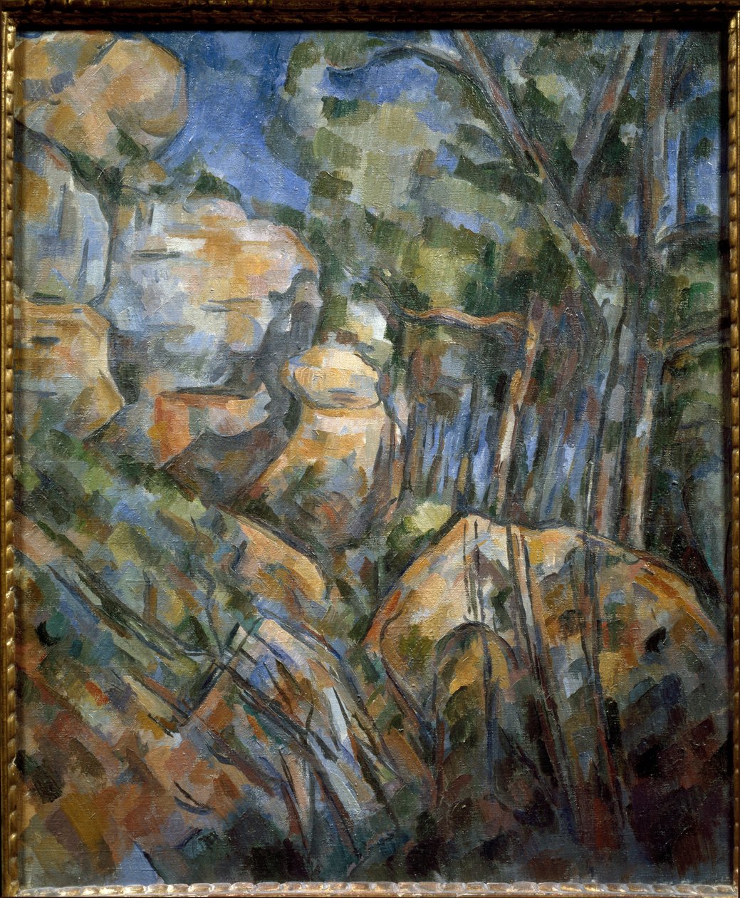 Skały w pobliżu jaskiń nad Chateau Noir (olej na płótnie, ok. 1904) autorstwa Paul Cézanne