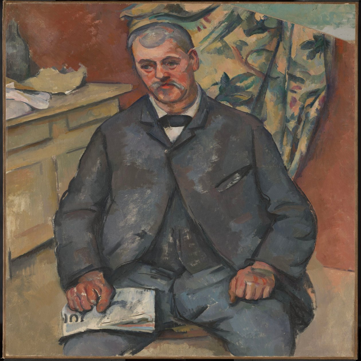 Siedzący mężczyzna autorstwa Paul Cézanne
