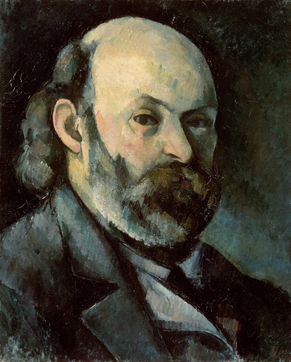 Autoportret, ok. 1879-85 (olej na płótnie) autorstwa Paul Cézanne