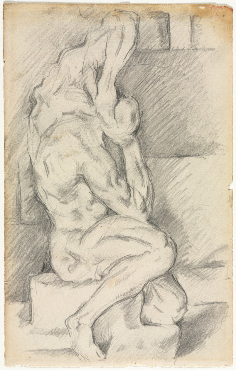 Szkic rzeźby anatomicznej (recto) autorstwa Paul Cézanne