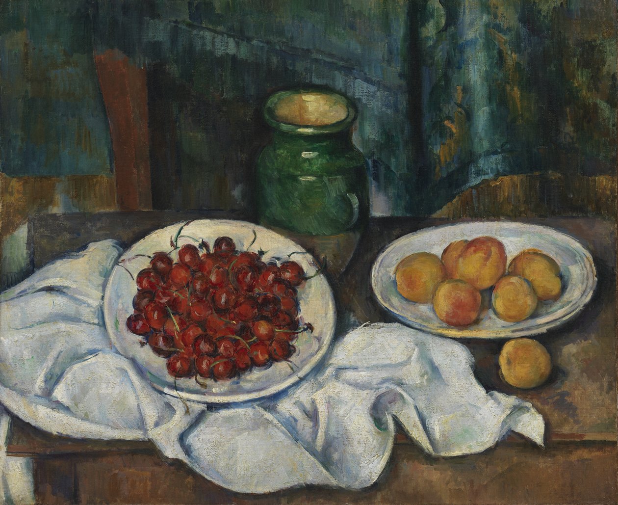 Martwa natura z wiśniami i brzoskwiniami autorstwa Paul Cézanne