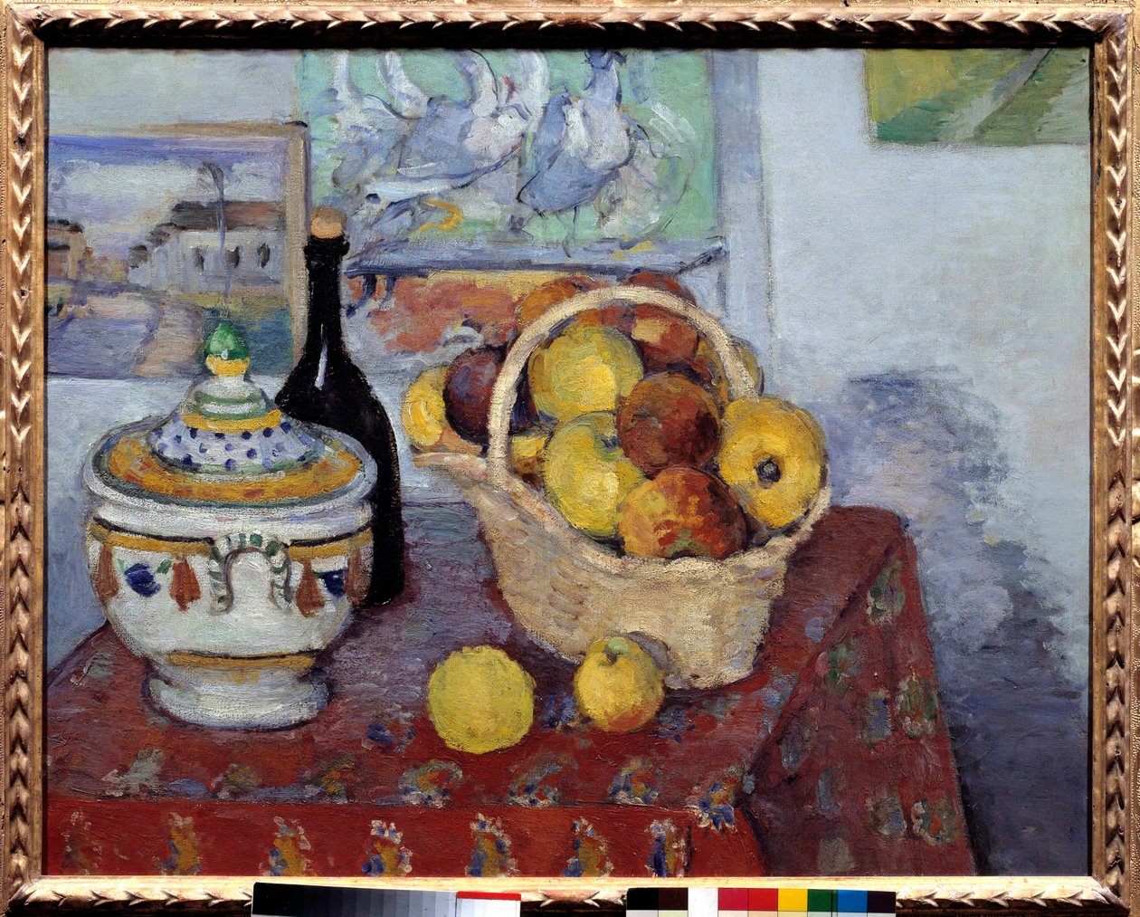 Martwa natura w Soupiere Malarstwo Paula Cezanne autorstwa Paul Cézanne