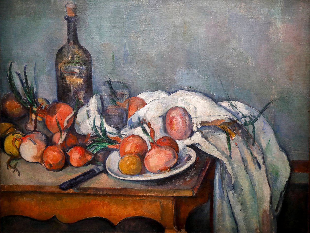 Martwa natura z cebulą 1896-1898 (olej na płótnie) autorstwa Paul Cézanne