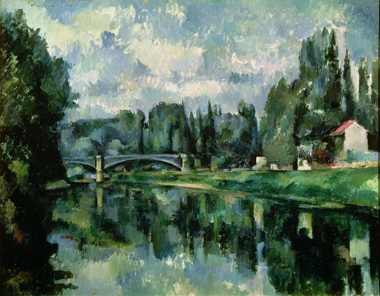 Brzegi Marny w Creteil, ok. 1888 (olej na płótnie) autorstwa Paul Cézanne