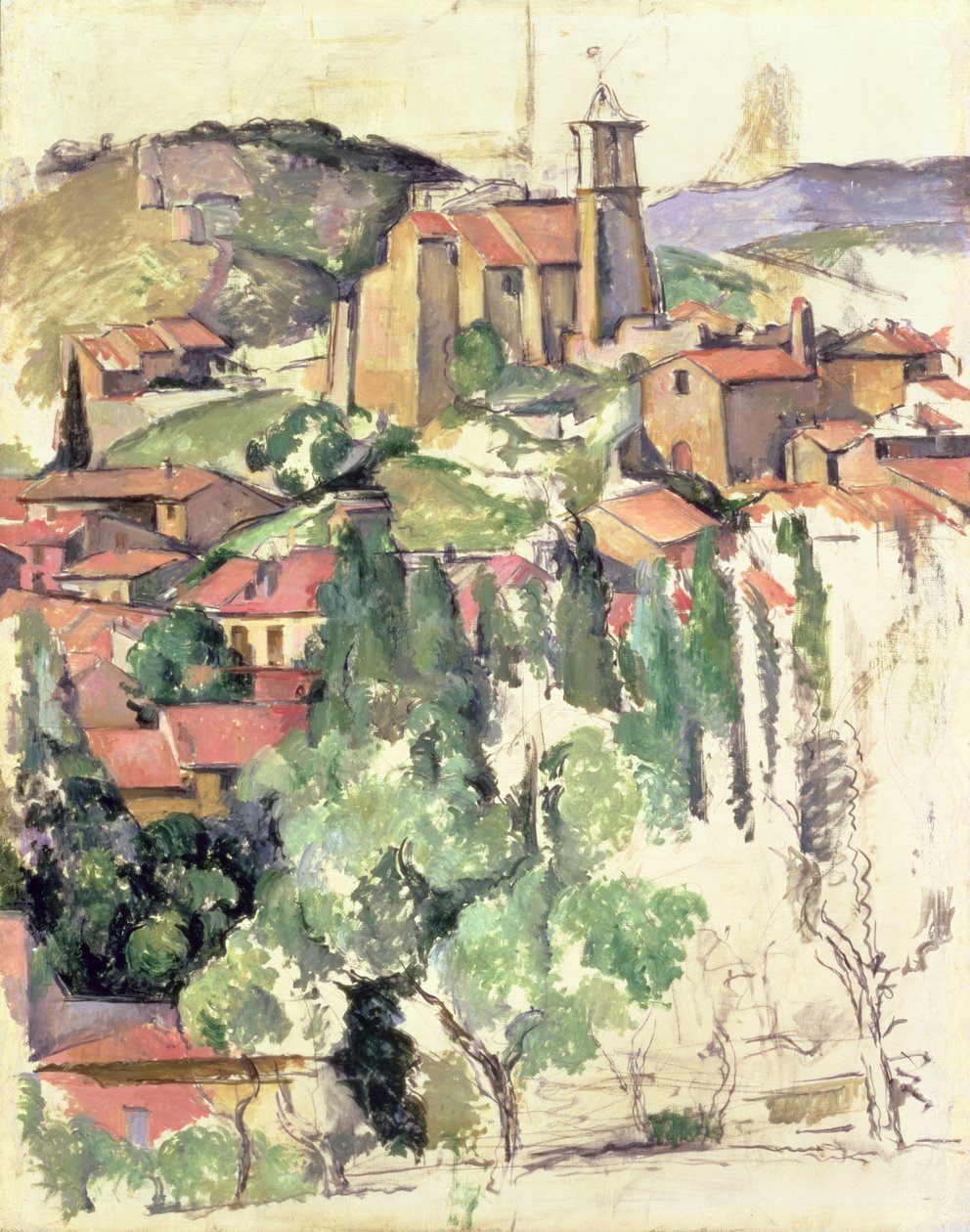 Wioska Gardanne autorstwa Paul Cézanne