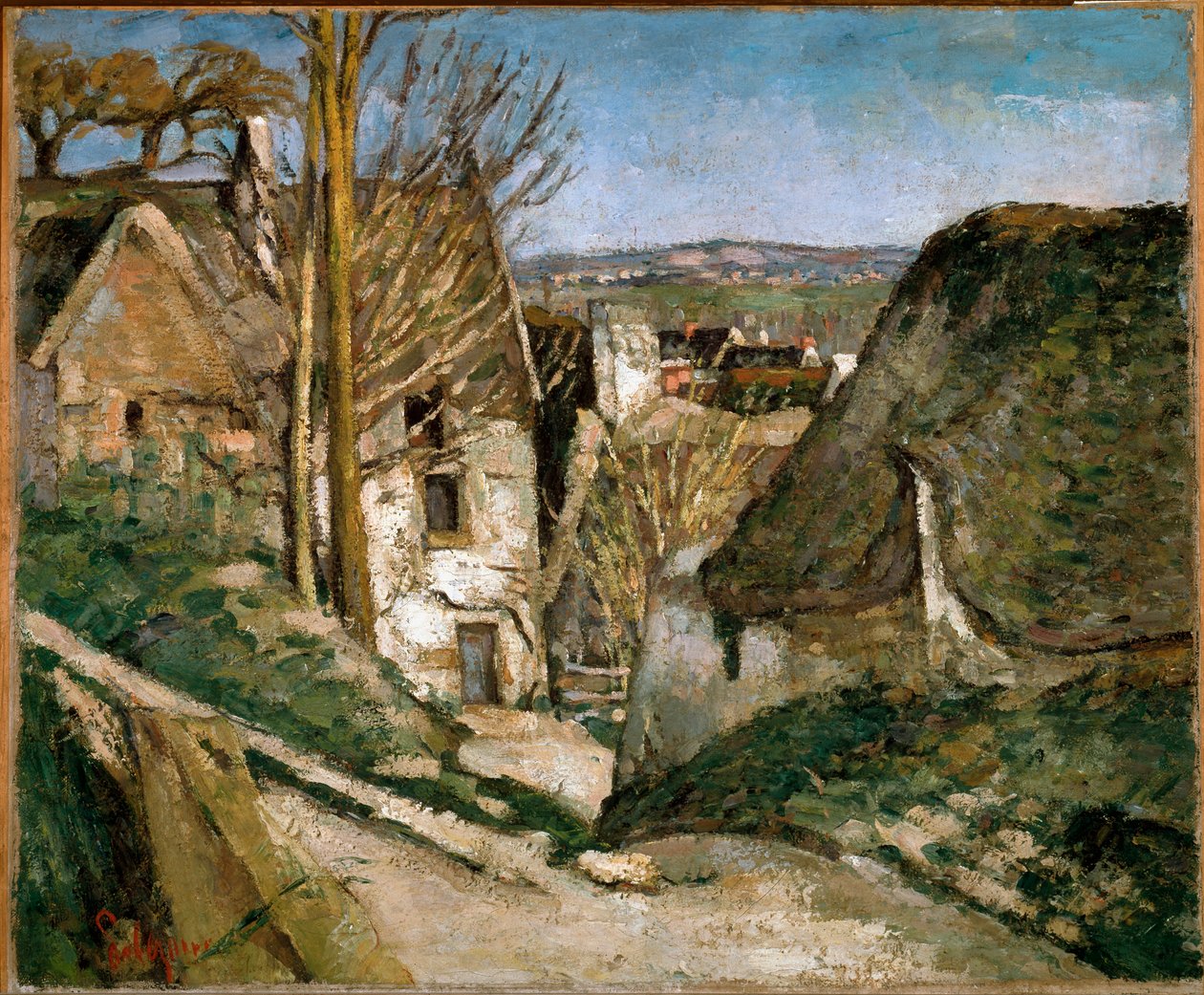 Dom wisielca (olej na płótnie) autorstwa Paul Cézanne