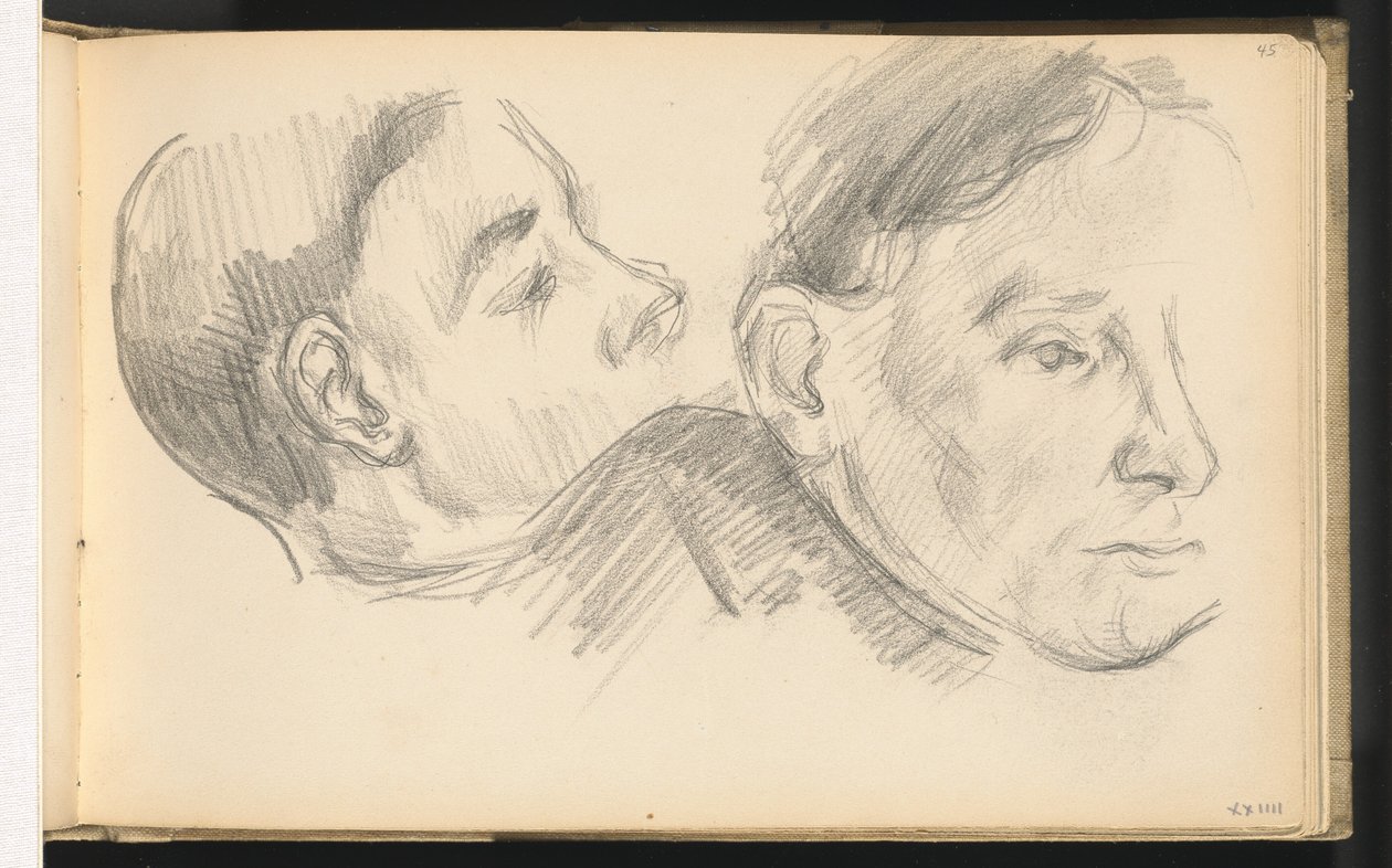 Dwie głowy autorstwa Paul Cézanne