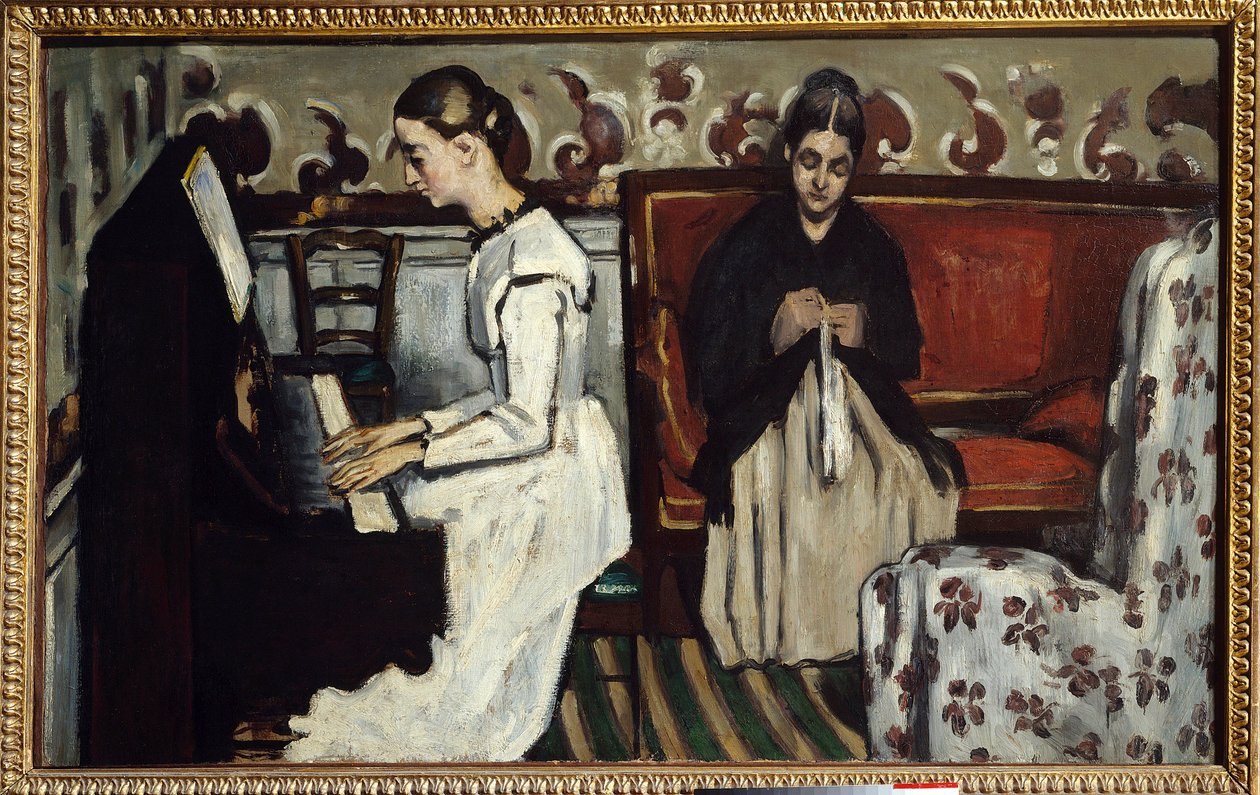 Młoda dziewczyna przy fortepianie Malarstwo Paula Cezanne