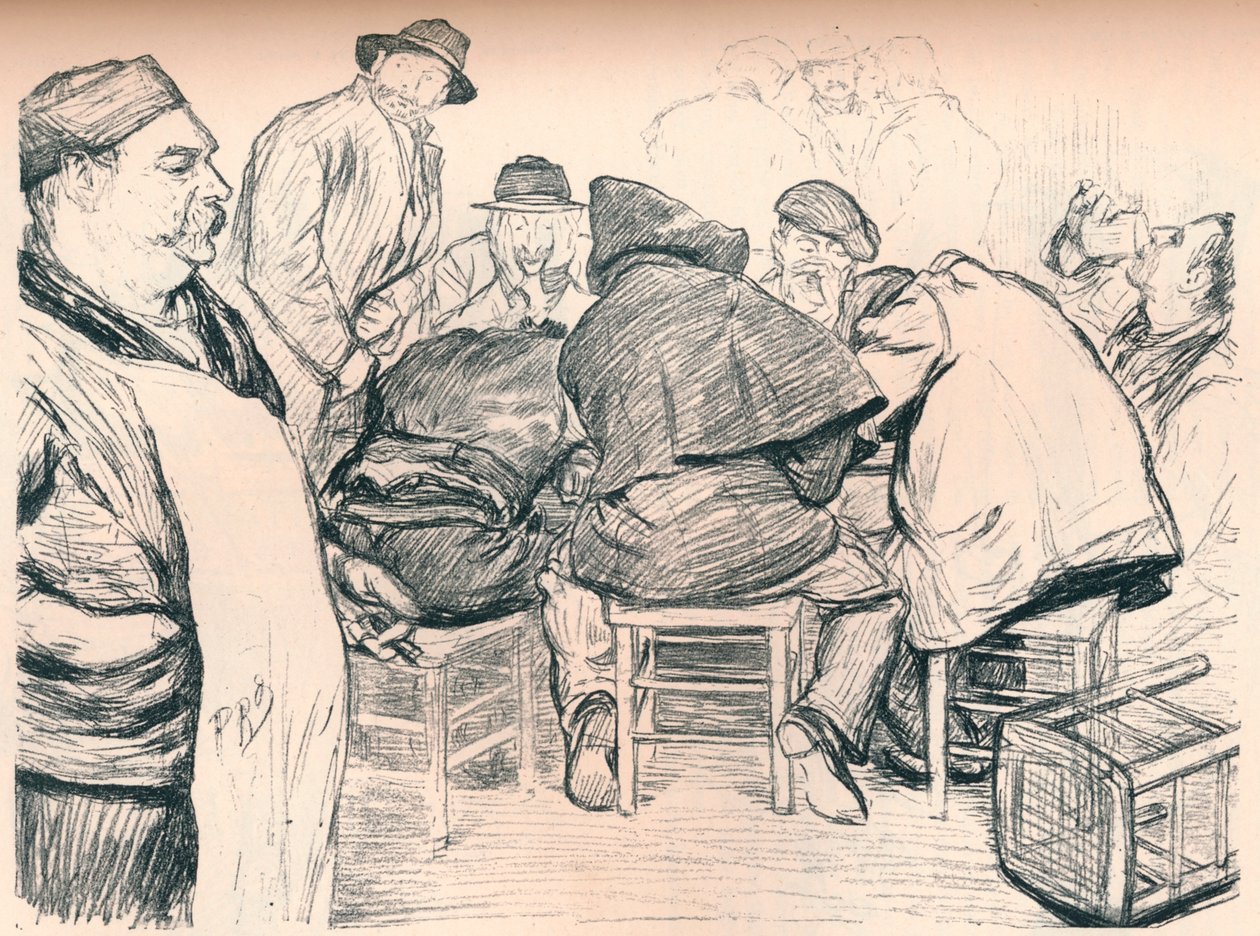 „Dostawca płynnego orzeźwienia dla anarchistów”, ok. 1895 r autorstwa Paul Charles Renouard