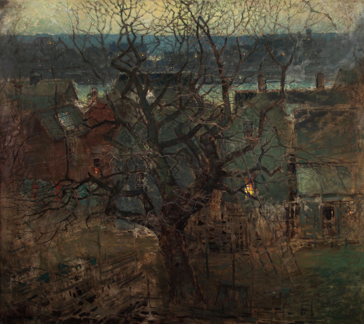 Rzeka Charles, Boston, ok. 1910 autorstwa Paul Cornoyer