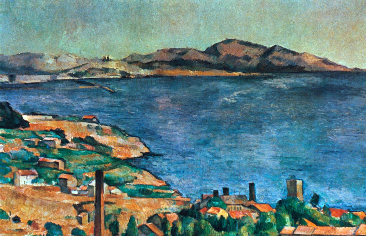 W Marsylii, 1883-1885 autorstwa Paul Cézanne