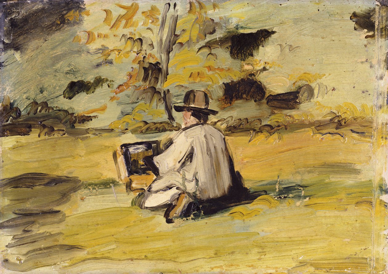 Malarz w pracy autorstwa Paul Cézanne