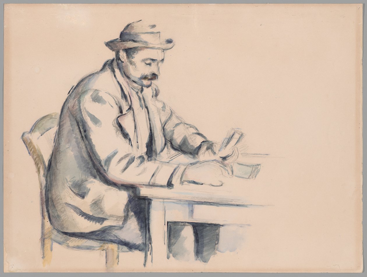 Studium dla graczy w karty autorstwa Paul Cézanne