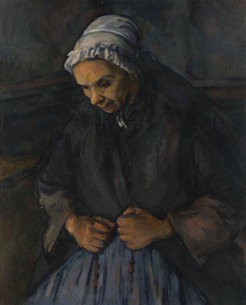 Stara kobieta z różańcem, ok. 1930 r. 1895 autorstwa Paul Cézanne