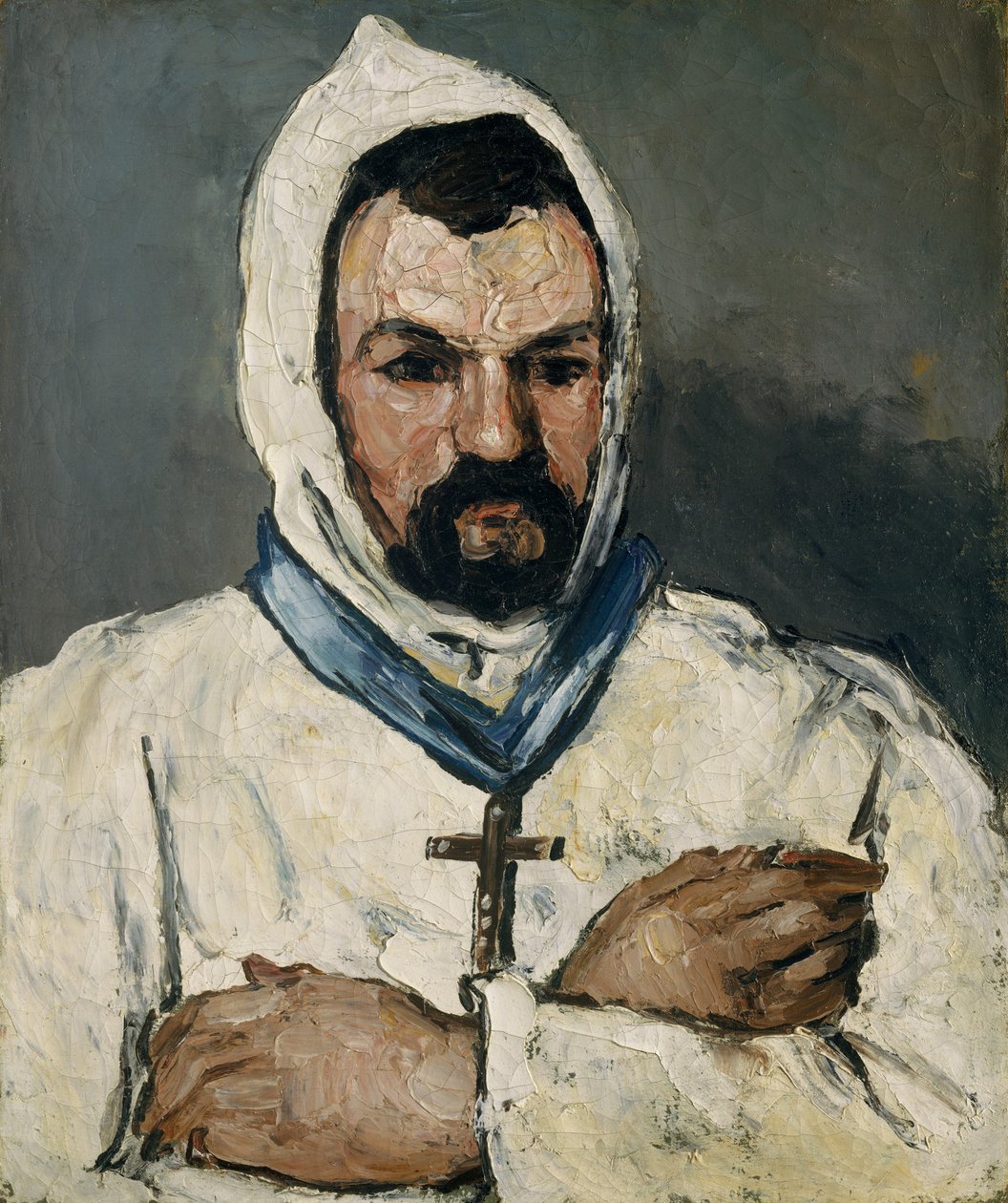 Antoine Dominique Sauveur Aubert ur. 1817, wujek artystów jako mnich, 1866. autorstwa Paul Cézanne