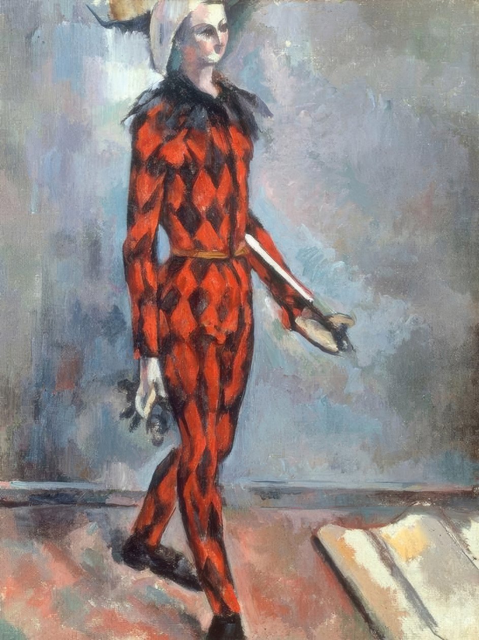 Arlequin autorstwa Paul Cézanne