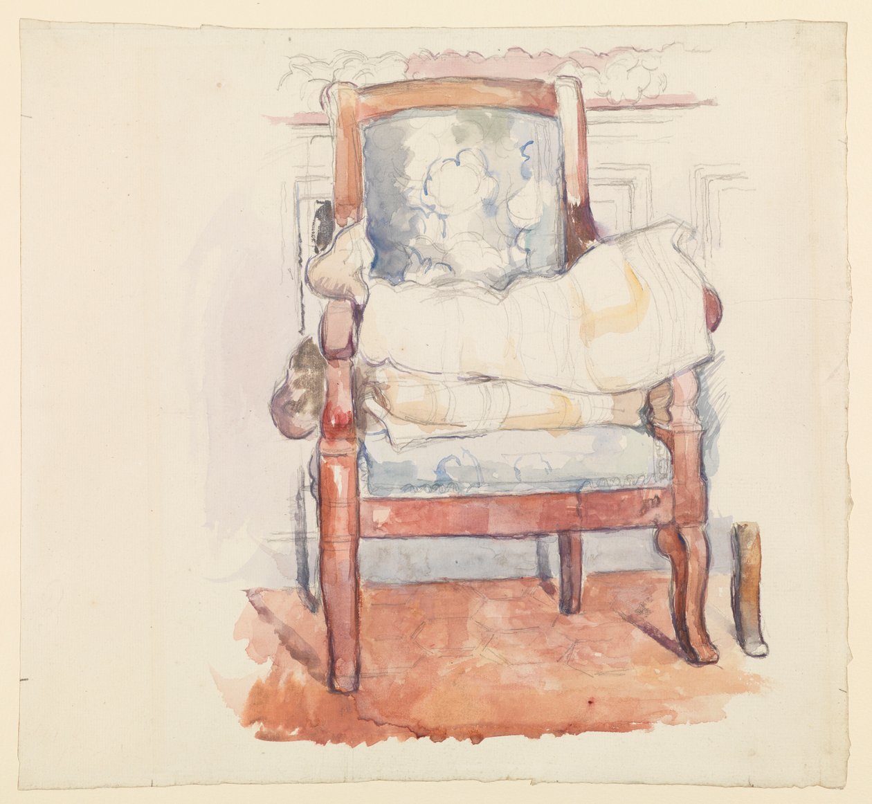 Fotel, ok. 1885-90 ok autorstwa Paul Cézanne