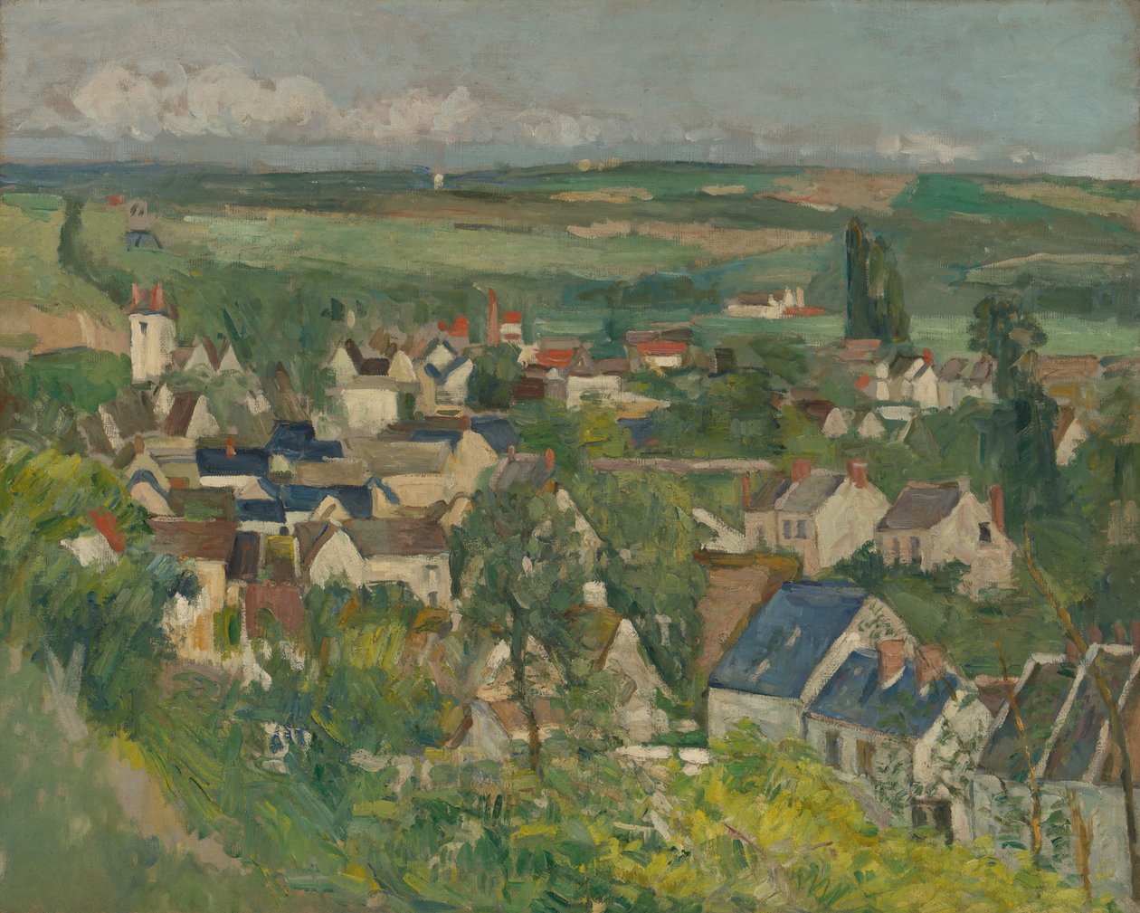 Auvers, Panoramiczny Widok, 187375. autorstwa Paul Cézanne