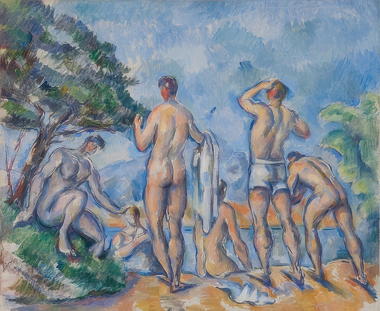 Kąpielowy. 1890-92 autorstwa Paul Cézanne