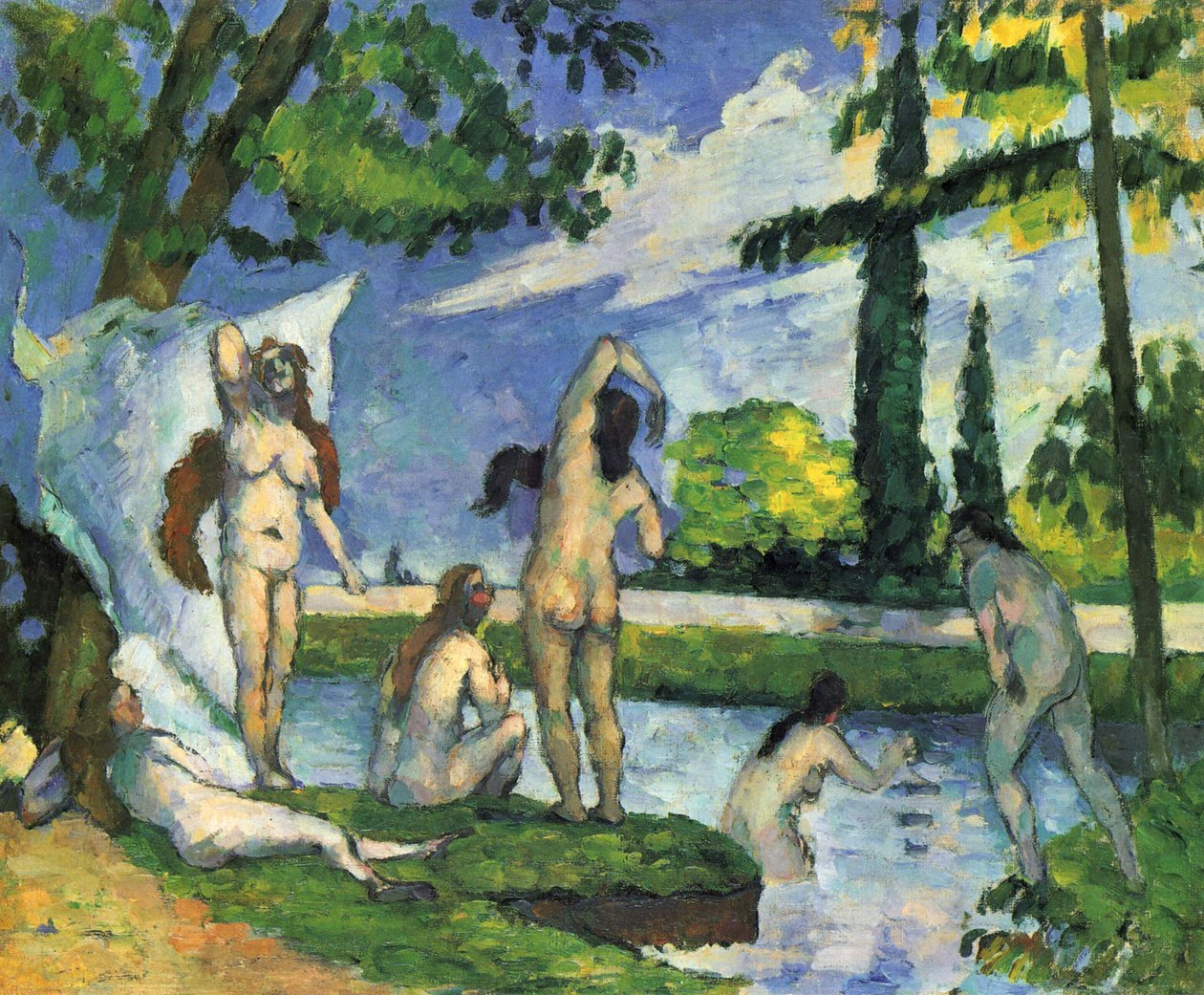Kąpiący się autorstwa Paul Cézanne