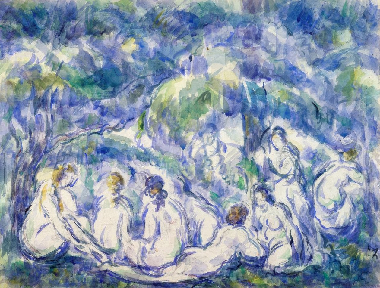 Kąpiących się autorstwa Paul Cézanne