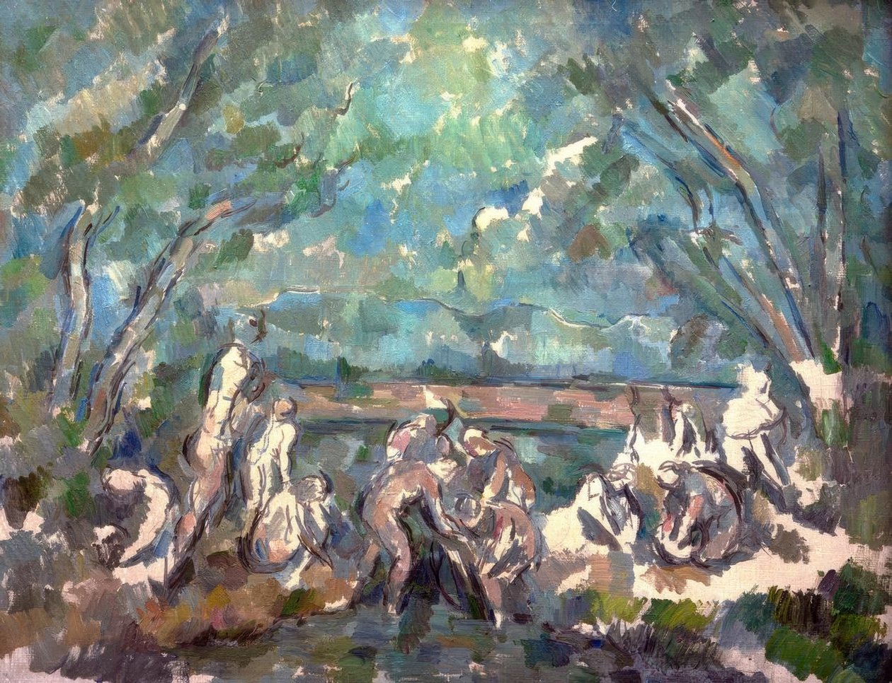 Kąpiących się autorstwa Paul Cézanne