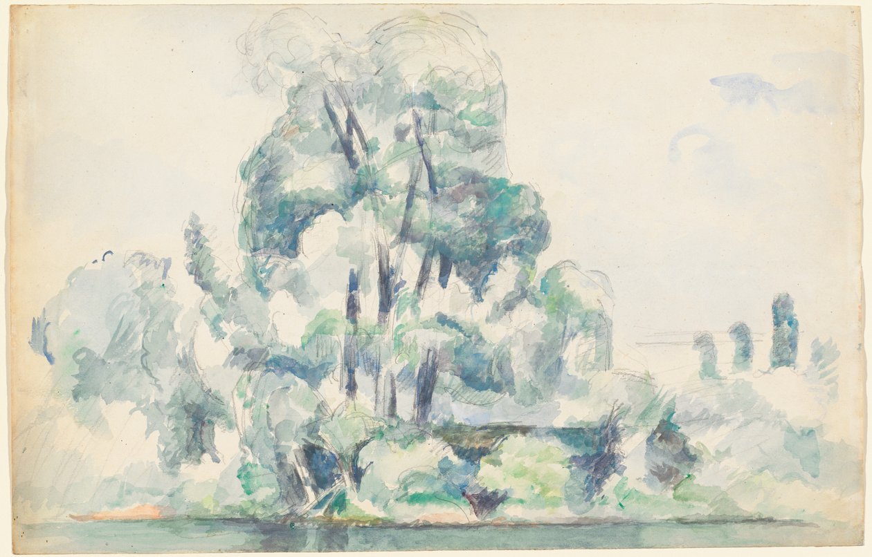 Brzegi Sekwany w Medanie autorstwa Paul Cézanne
