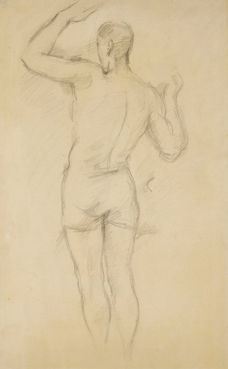 Kąpiący się stojący; Kąpiący się na stojąco, ok. godz. 1885-88 autorstwa Paul Cézanne
