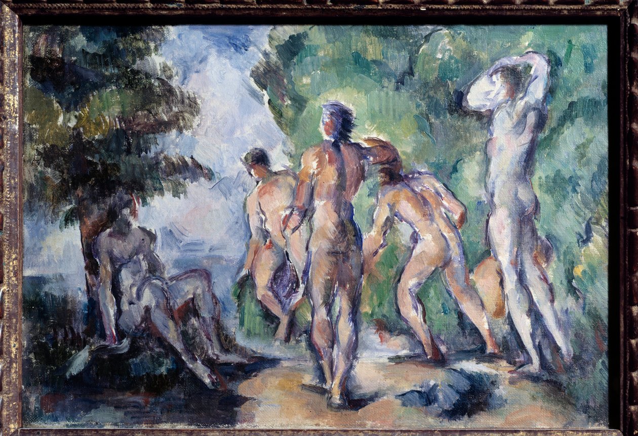 Kąpiący Obraz Paula Cezanne