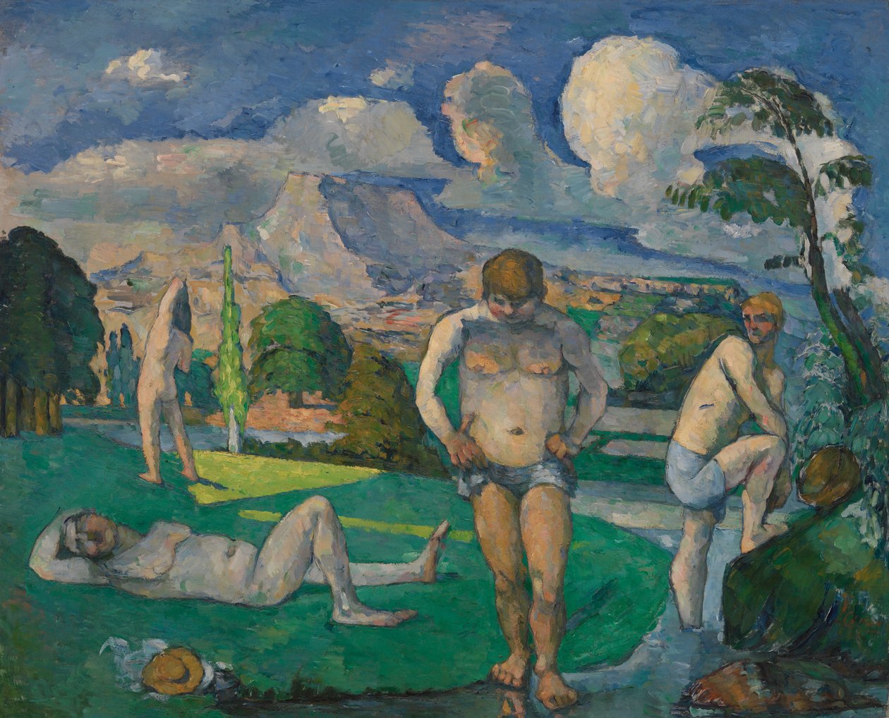 Kąpiący się w odpoczynku autorstwa Paul Cézanne